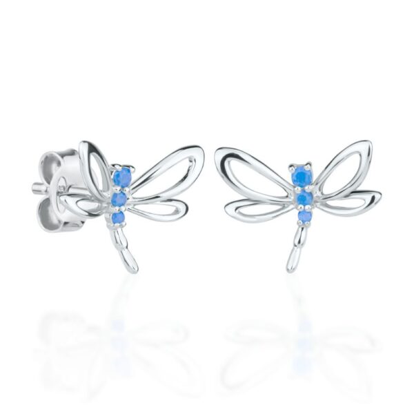 Naušnice za djevojčice Sky Blue Dragonfly