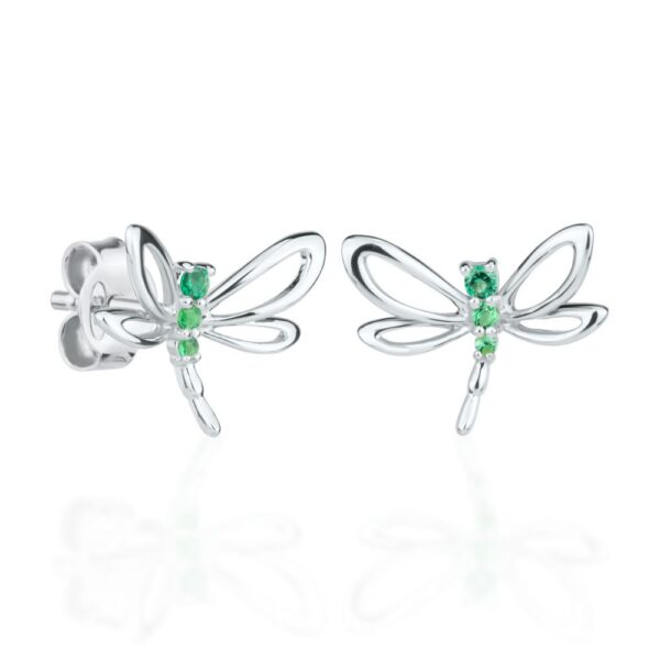 Naušnice za djevojčice Emerald Dragonfly