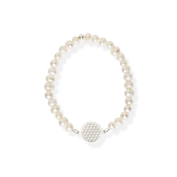 Narukvica Flower Of Life Bracelet – bijeli biser